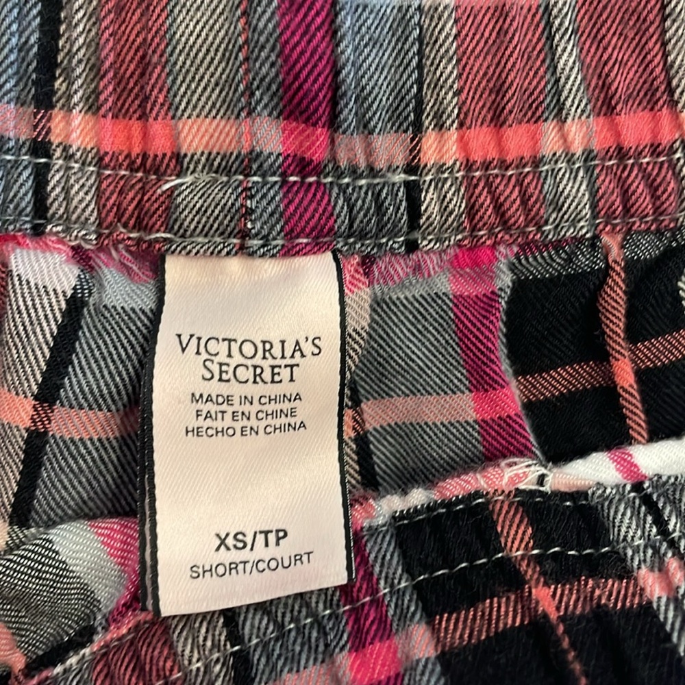 Victoria’s Secret Pink Plaid Pajama Set - Size XS SHORT - Picture 10 of 11